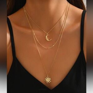 Gold Layered Necklace Set R103